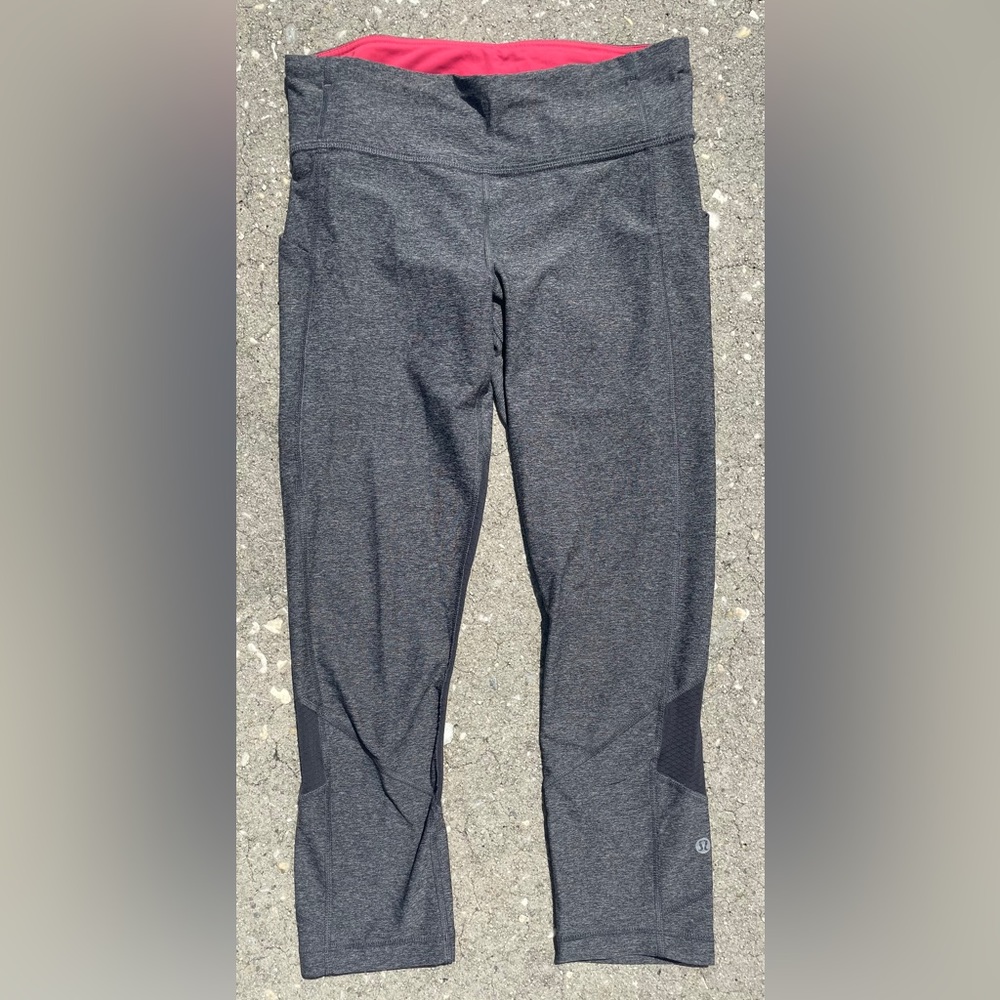 Lululemon Cropped Gray Leggings